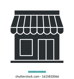 store icon vector illustration logo template for many purpose. Isolated on white background.