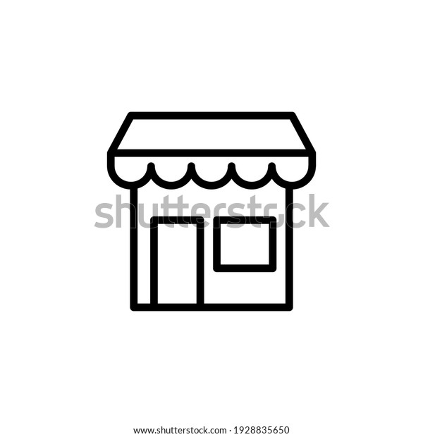 Store icon vector illustration logo\
template for many purpose. Isolated on white\
background.