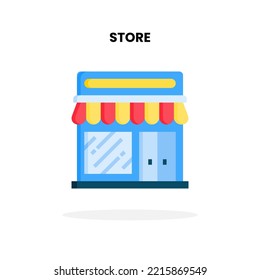 Store icon. Vector illustration on white background.