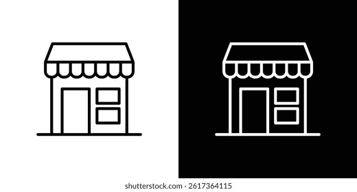 Store icon. vector illustration, pictogram isolated. editable