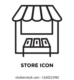 Store icon vector isolated on white background, Store transparent sign , linear symbol and stroke design elements in outline style
