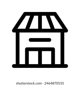 store icon. vector line icon for your website, mobile, presentation, and logo design.