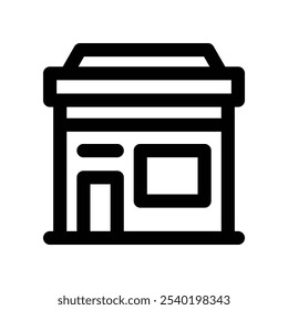 ícone de loja. ícone de linha de vetor para o seu site, celular, apresentação e design de logotipo.