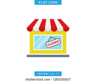 Store Icon Vector Logo Design Template.