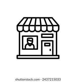 Store icon in vector. Logotype
