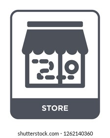 store icon vector on white background, store trendy filled icons from Strategy collection, store simple element illustration