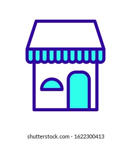 Store icon vector on white background