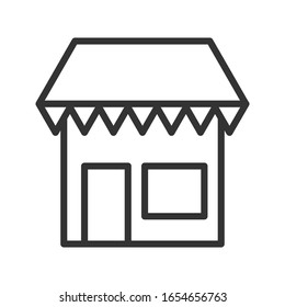 Store icon vector on white background. eps 10