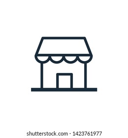 store icon vector shop symbol logo template