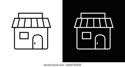 Store icon vector simple element illustration editable