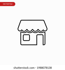 Vector de icono de almacenamiento. Señal de mercado simple