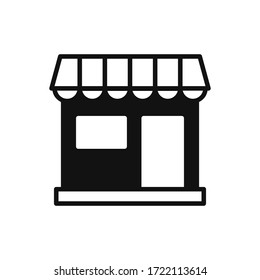 Store icon vector. Simple store sign