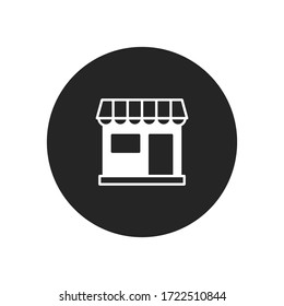 Store icon vector. Simple store sign