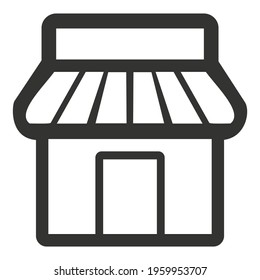 Store icon vector, Simple store sign in modern design style for web site and mobile app, EPS10