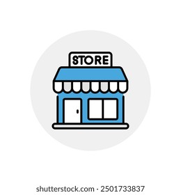 Icono de tienda Vector ilustración de stock