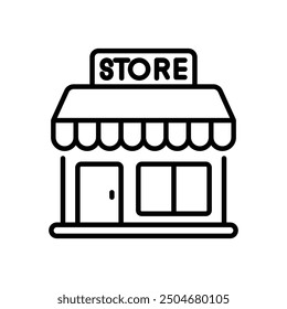 Store icon vector stock illustration