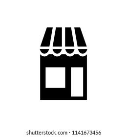 Store icon vector style flat trendy