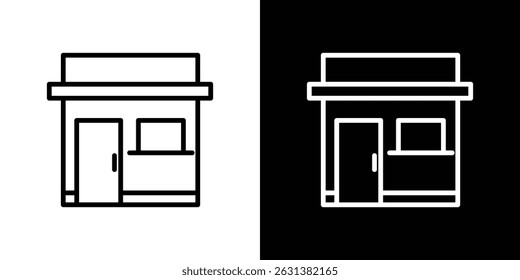 Store icon vector for web, computer and mobile apps