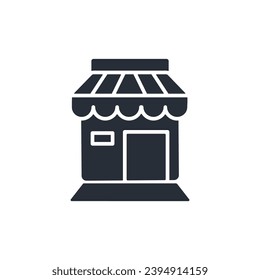 store icon. vector.Editable stroke.linear style sign for use web design,logo.Symbol illustration.