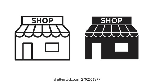 Store-Symbol für Webdesign, mobile Apps
