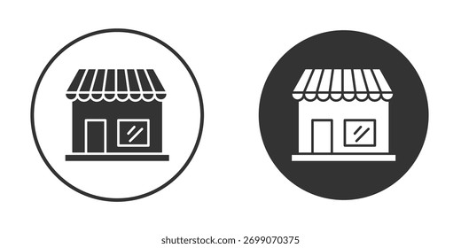Store icons collection. Filled flat icons