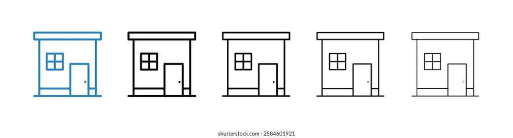 Store icons in five different stroke sizes