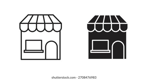 Iconos de la tienda para el Diseño web de uso, logotipo. Ilustración del símbolo.