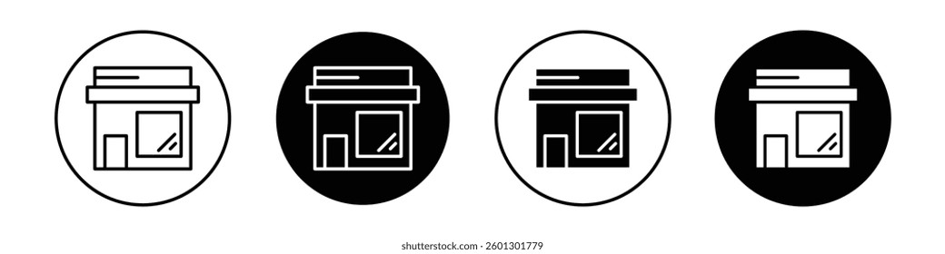 Store icons vectors graphics collection