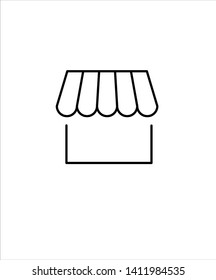 store icon,vector best line icon.