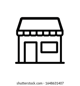 Store icon,vector illustration. Flat design style. vector store icon illustration isolated on White background, store icon Eps10. store icons graphic design vector symbols.