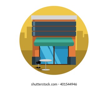 Store Illustration - Flat Icon