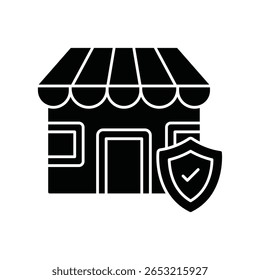  Store insurance :Vector Icon which can easily modify or edit

