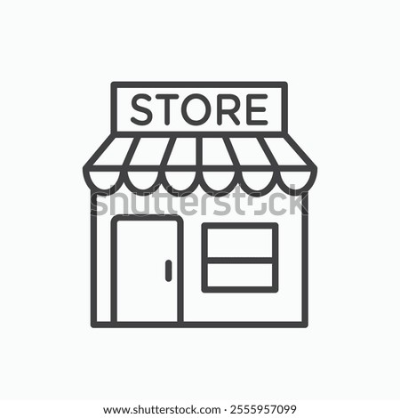 Store isolated icon. vector illustration.