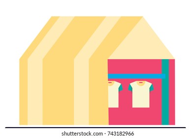 Store isolated vector illustration