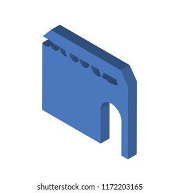 Store isometric left top view 3D icon