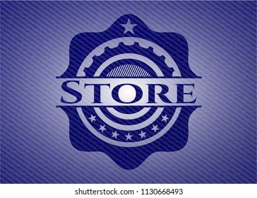 Store with jean texture