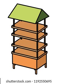 store kiosk isolated icon