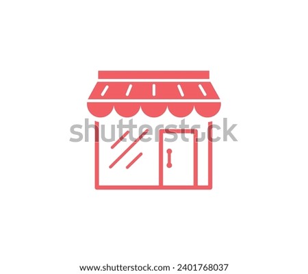 Store Line Icon small business. stock illustration	
