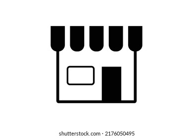 store line icon vector design template  