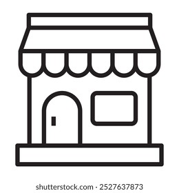 store line icon. vector illustration.