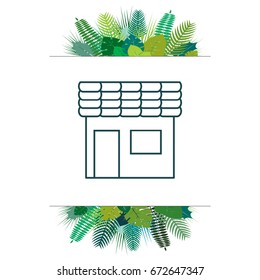 store line icon. vector illustration