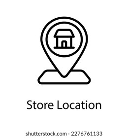 Store location icon design stock illustration