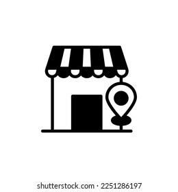 Store Location icon in vector. Logotype