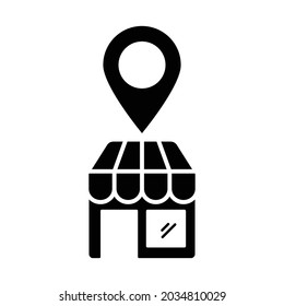 vector de mapa de pin de ubicación de almacenamiento