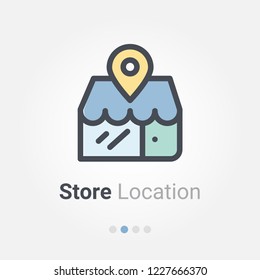 store location vector icon