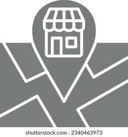 Store Location vector icon. Can be used for printing, mobile and web applications.