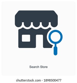 Store locator or find store icon concept