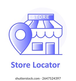 Localizador de lojas, GPS Shop Pin, Localização de varejo, Marcador de mapas, Localizador de negócios, Ícone de mapa de lojas, Localização de lojas, Rastreador de lojas GPS, Navegação de varejo, Vetor de mapas de mercado