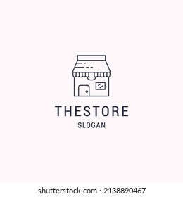 The store logo icon design template vector illustration