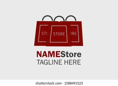 Store logo template icon vector illustration